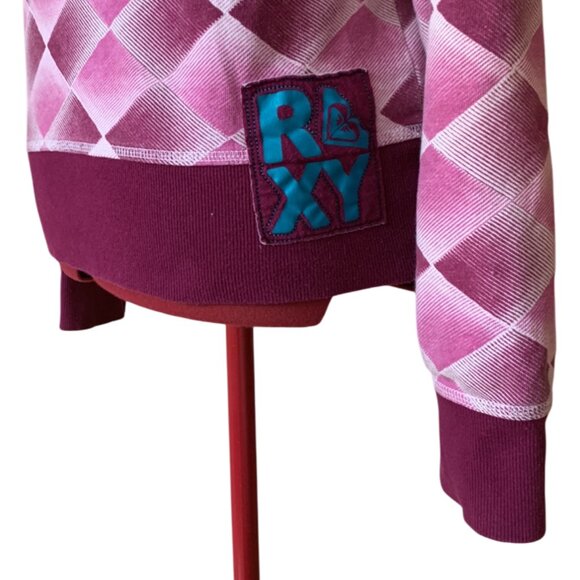 ROXY - Pink / Aqua - Long Sleeve Full Zip Hoody - XL (fit Med adult) - Picture 8 of 11